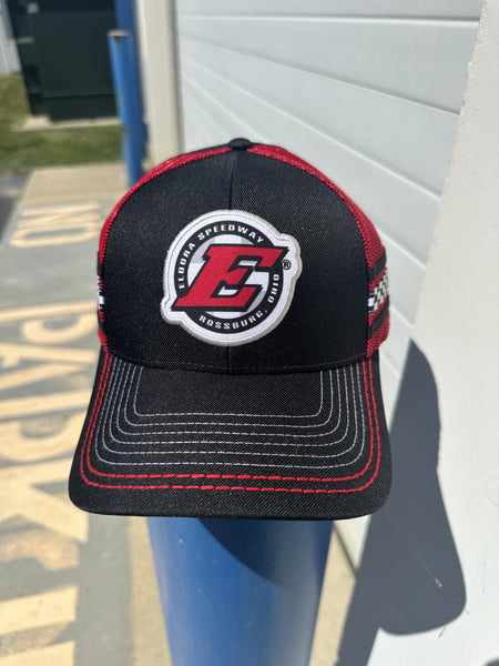 Eldora Speedway Checkered Velcro Adjustable Hat