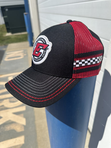 Eldora Speedway Checkered Velcro Adjustable Hat