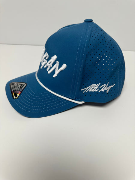 Hagan Blue Puff Adjustable Hat