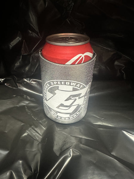 Eldora Speedway Metallic Silver Can Coozie